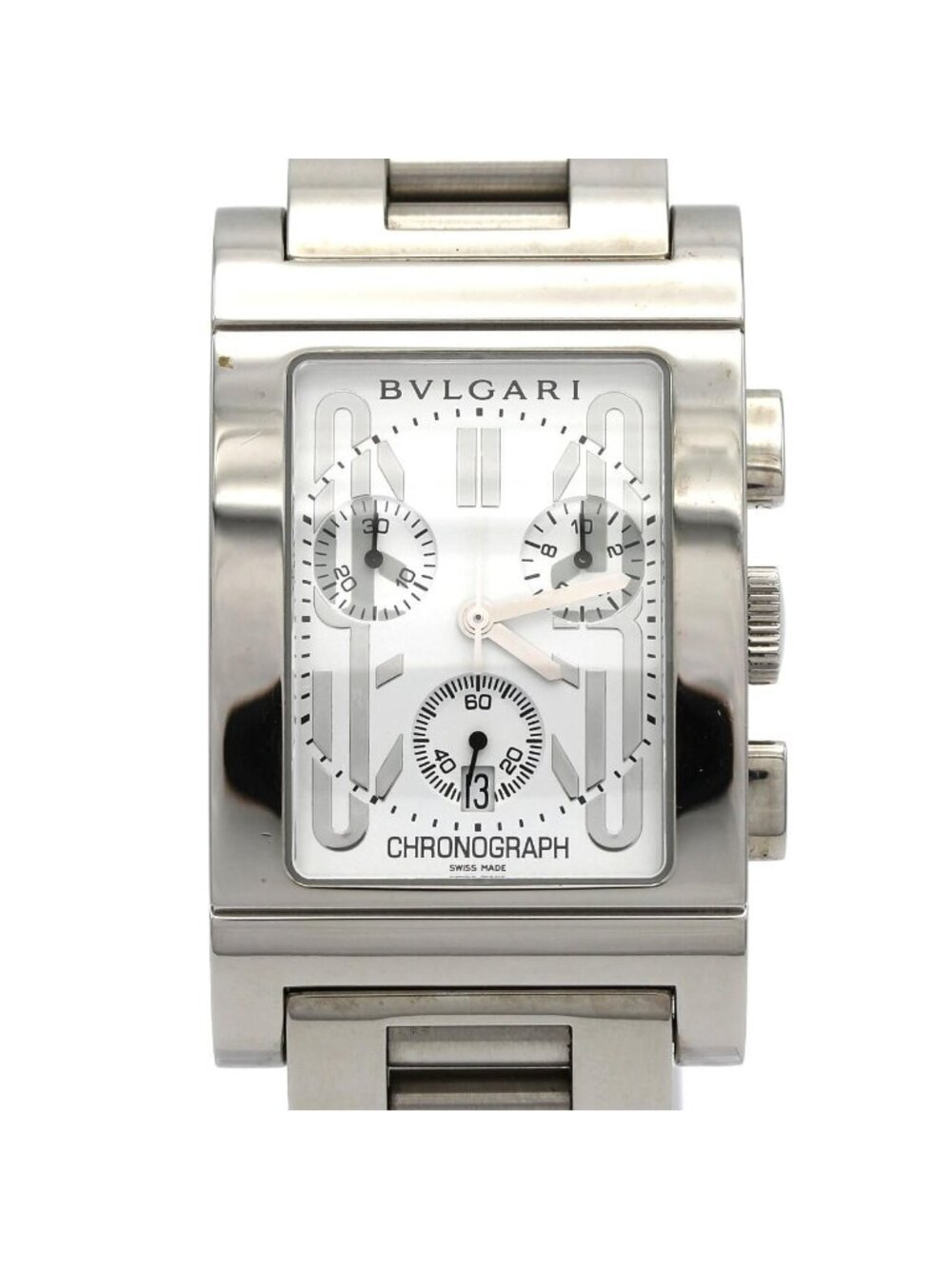 Bvlgari Rettangolo Chrono SS Quartz Watch